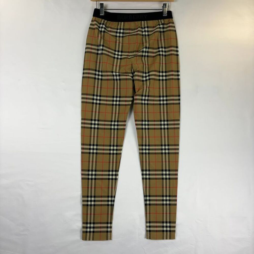 Burberry Women's Burberry Check Stretch Jersey Leggings Only - Picture 4 of 4